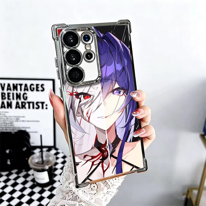 

Чехол для телефона Honkai Star Rail Acheron с покрытием для Samsung Galaxy S24 S25 FE S26 Edge S23 Ultra S22 S21 Plus S20 Противоударный с подушкой безопасности Samsung S26