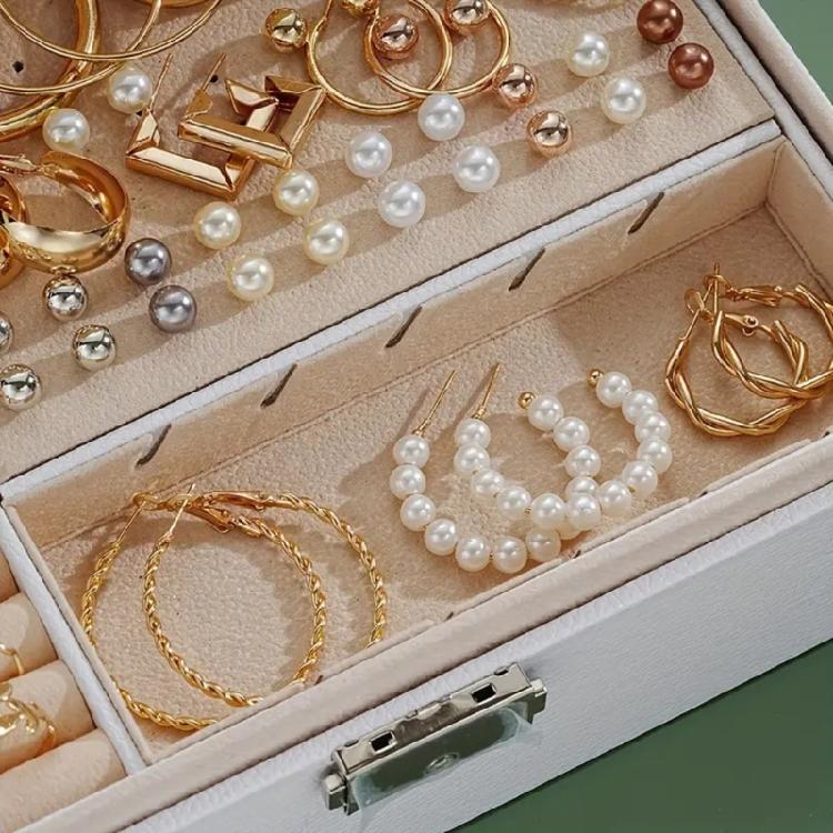 86 Τεμάχια Ανθεκτικό Κράμα Σετ Κοσμημάτων Κολιέ Δαχτυλίδια Σκουλαρίκια Για Γυναίκες Πάρτι Γάμο