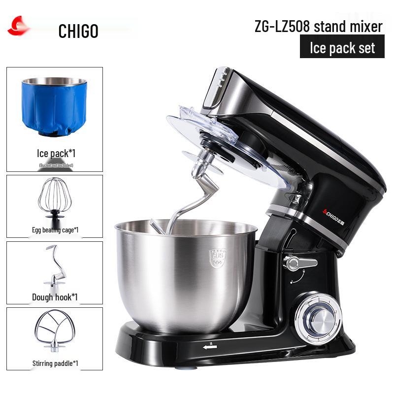 Chigo Multifunktionale Küchenmaschine: Automatischer Teigkneter, Gewerbemixer, Milchmixer und Eierschläger