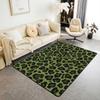 Erosebridal Lucky 8 Ball Area Rugs for Living Room 3x5 Leopard Print Cherry Non Slip Rug Trendy Cheetah Decorative Washable Rug Modern Funky