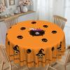 1 Piece Halloween Orange Pumpkin Tablecloth, Black Skull, Suitable For Halloween Party Decoration Tablecloth