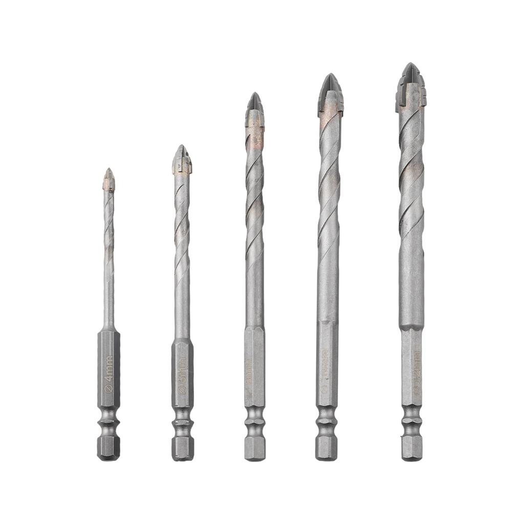 Industrial Grade Drill Bits Industrial Drill Bits Masonry Drill Set 4 Flute Design Precision Drilling Wear Resistant