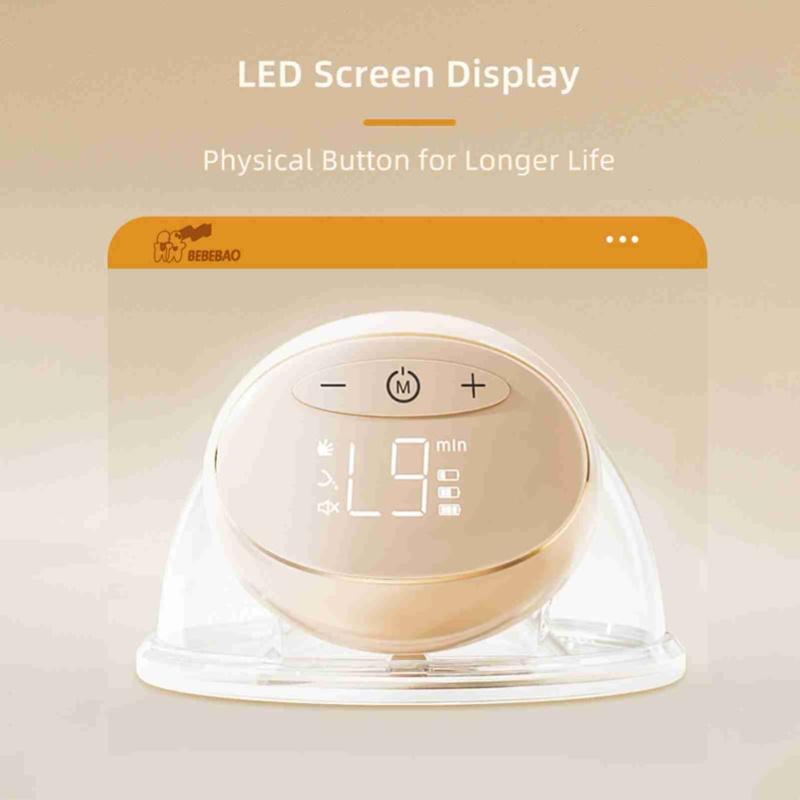 Wearable Electric Breast Pump 8oz/240ml Capacity 3 Modes 10 Suction Levels For Breastfeeding