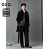GXG Men's Black Commuter Long Overcoat