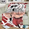 Soft Flannel Print Blanket Dragon Ball! Warm for Bedrooms, Sofas, Beds, Chairs, Picnics, Travel