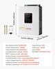 Inverter Solare Ibrido 3000W, da 24V CC a 230V CA, Inverter di Potenza Caricabatterie a Onda Sinusoidale Pura, Controller Solare MPPT 80A Integrato, Compatibile con Piombo-Acido