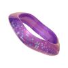Fashionable Wide Bracelet With Irregular Design Sparkling Star Pattern Resin Bangle Stylish Womens Jewelry