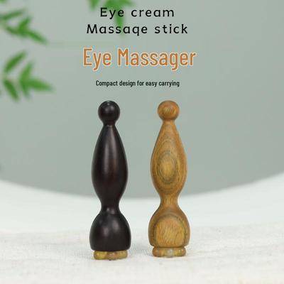 Lila Sandelholz Lotus Augenmassagegerät & Schafshorn Gesichtsakupressur-Stab für die Hautpflege von Frauen