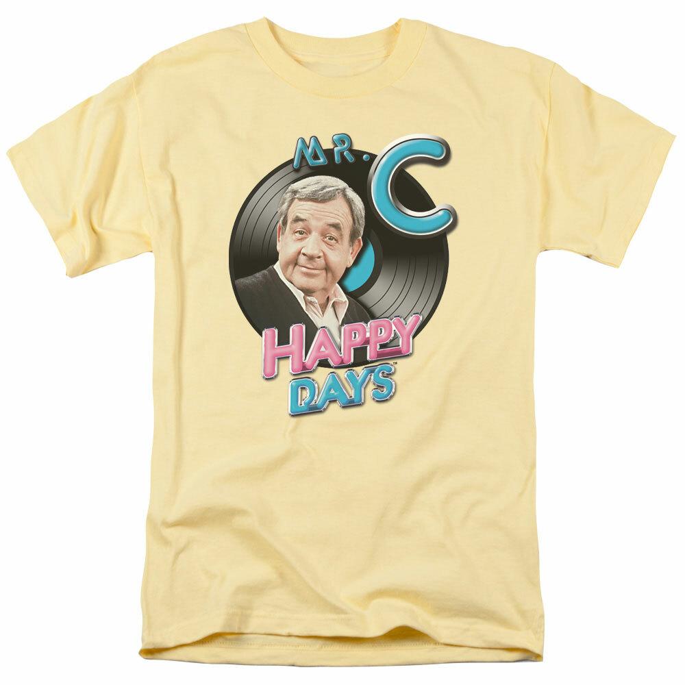 26 Happy Days Mr. C Logo T Shirt Howard Cunningham Mens Licensed Classic TV Banana Unisex T-Shirt XXXL