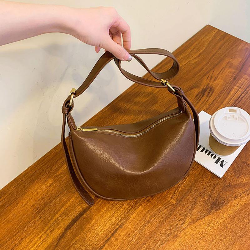 High-end Dumpling Bag Women's New Casual Trendy Versatile Retro Fashion Messenger Bag