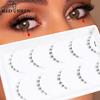 5 Paare/Packung Unterwimpern Klarer Band Weich Natürlich Untere Wimpern Handgemacht Untere Wimpern