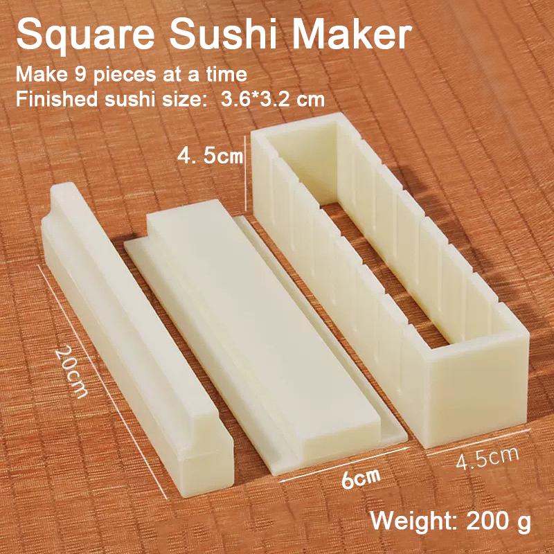 Make Sushi Machine Cutter Sushi Maker Kimbap Sushi Rolls Mold Round Square Heart-shaped Onigiri Molds Rice Balls
