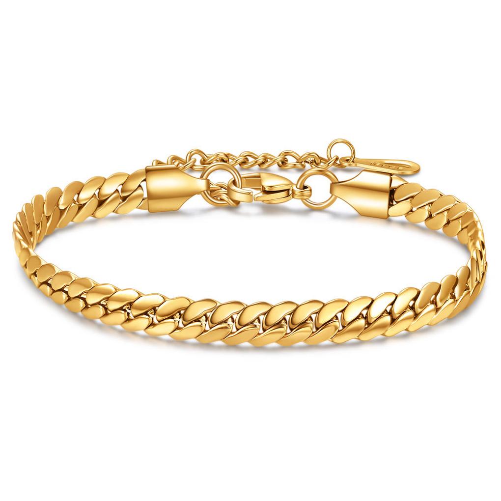 

6MM Bracelet Thick Titanium Steel Bangle Style Braided Party Men Daily Chain Fashion Universal Hand Women Trendy Accessory Wear