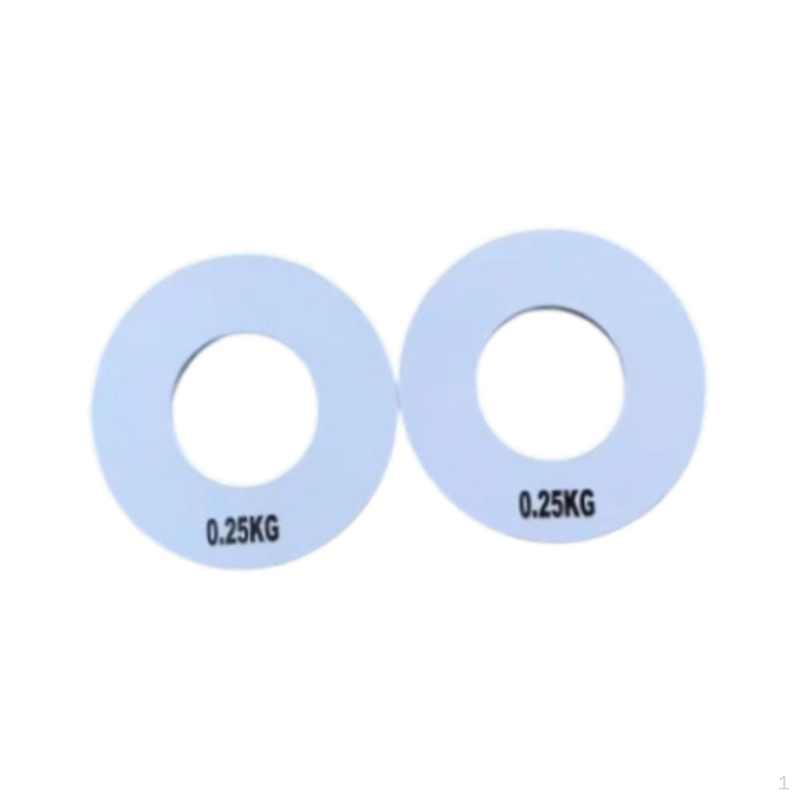 

2 Counterweight Dumbbells with Hand Grip for Home Gym. 0.25 kg