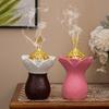Carved Resin Bakhoors Icense Burners with Cover Middle Eastern Arabic Fragrances Diffuser for Islamic Festival Decoration