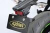 Kijima Motorcycle Parts Dash Cam Brackets, Front and Rear Set, Steel, Black, for Ninja 650/Z650 ('17-), 304-5189