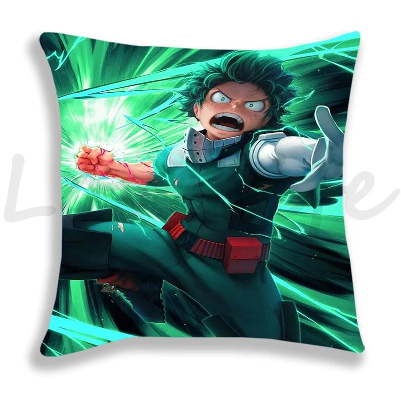 My Hero Academia Kissenbezug Cartoon Zierkissenbezug Coole Kissenbezüge Sofa Anime Kissenbezug Deku Bakugou Dekor Kissenbezug