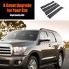 Black Window Center Pillar Sticker Trim Decal For Toyota Sequoia  2024