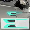 Car Reflective Carbon Fiber Car Warning Sticker Decal Kit Exterior Accessories
