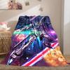 Gundam Robot Soft Flannel Blanket Lightweight Cozy Microfiber Blanket for Couch Bed LXR110