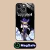 Game GI Lisa Mobile Phone Case for iPhone 17 16 15 14 13 12 11 Air Pro Max Plus Mini MagSafe Glass Colorful Cover Pretty Luxury