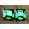 20 Ct Natural Tourmaline Green Square Shape Certifeid Loose Gemstones Pair