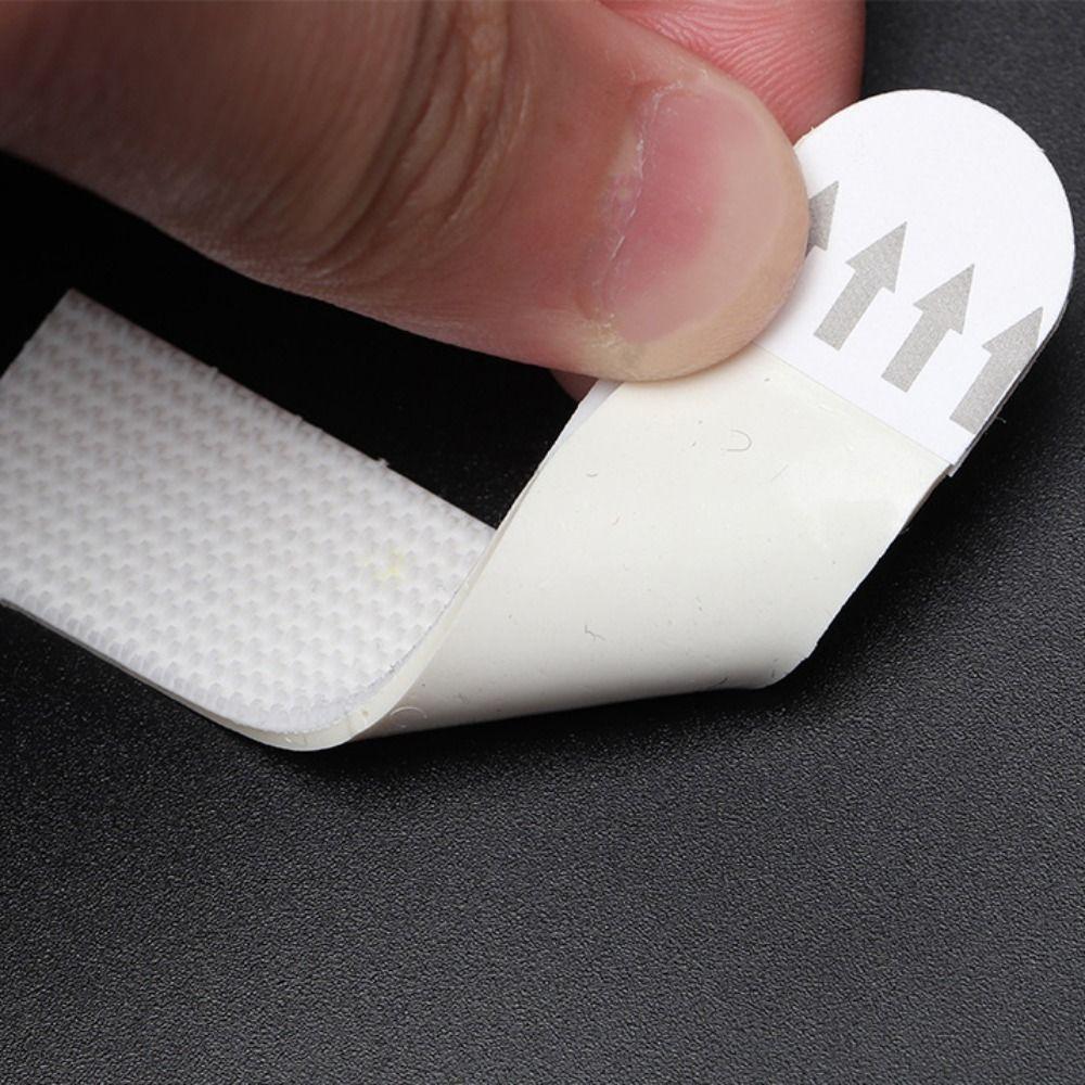 12 Pairs Punch-free Frame Tape Strips Picture Frame Wall Hook Decorate Wall Hanger