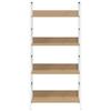 vidaXL Bücherregal 4 Regalböden Eiche 60×27,6×124,5 cm Holzwerkstoff