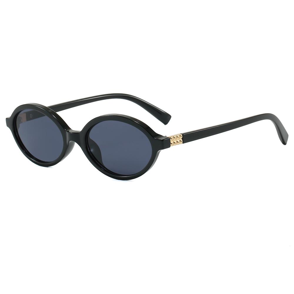 Superhot Eyewear 46961 Fashion 2025 Retro Oval Simple UV400 Decorative Sunglasses C1