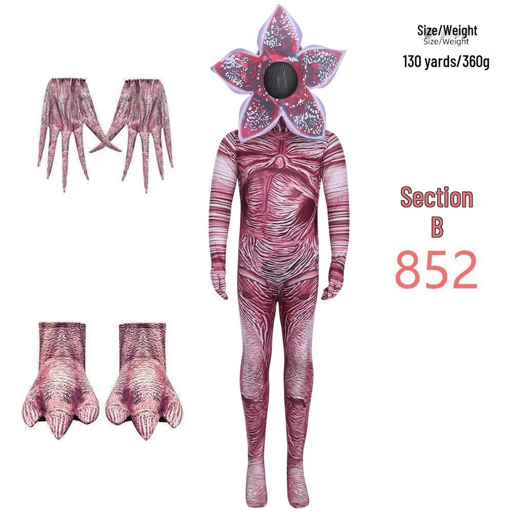 Stranger Things Halloween Cosplay: Man-Eating Flower Ice Cream Clerk Costume for Comic Con and Stage