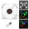 8cm USB Colorful Light Transparent Cooling Fan 5V CPU Cooling Fan For PC Computer