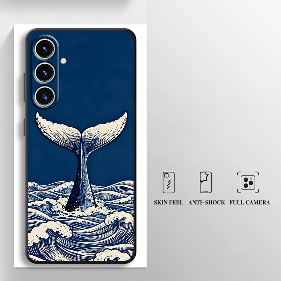 

Чехол для телефона для Samsung Galaxy A57 A26 A37 A22 A23 A73 A51 A52 A36 A25 A53 A35 A32 A55 A24 A72 A71 Креативный Морской Galaxy A55 5G