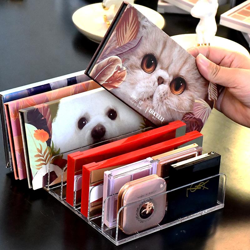 Eyeshadow Palette Organizer Eyepowder Storage Tray Cosmetics Rack Makeup Tools Compartment Holder for Women Makeup Organizer