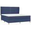 3128467 vidaXL Lit à sommier tapissier avec matelas Bleu 180x200 cm Tissu