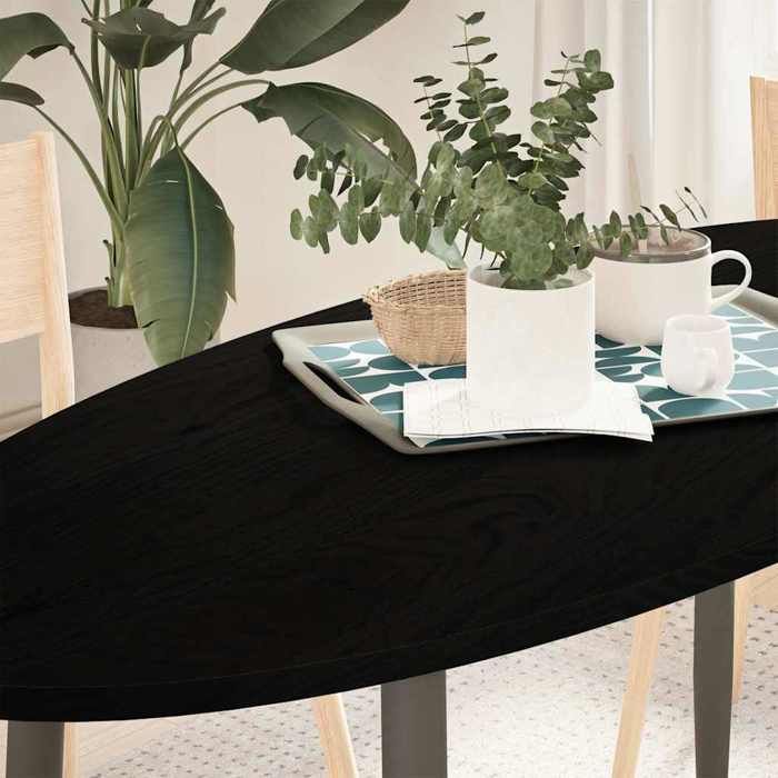 VidaXL Table Top 140x60x2 Cm Solid Oak Wood Oval 4009056