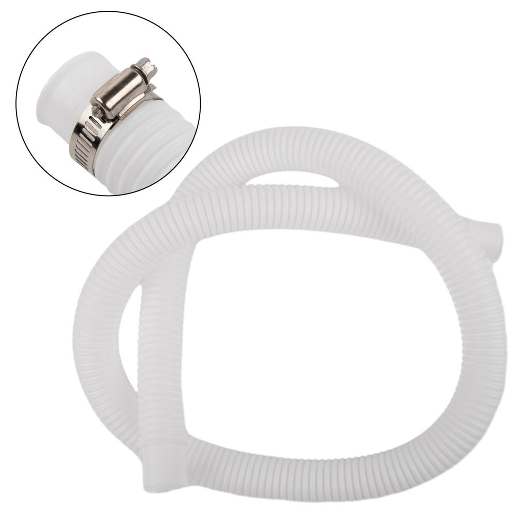 2 Stück 1500 mm / 59 Zoll Für Intex 1-1/4 Zoll Auslaufsicheres Schlauchzubehör Oberirdischer Poolpumpen-Ersatz 1,25 Zoll