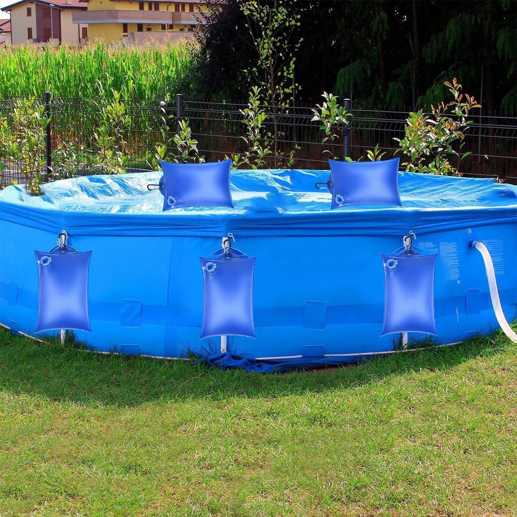 Pool Cover Weights Heavy Duty Safety Products With Hooks 10 Pieces Anti-freezing Hot Tub Weight Bags For Hot Tub Storm Daily