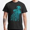 Jellyfish Retro Vintage Gift Funny Classic T-Shirt S-3XL