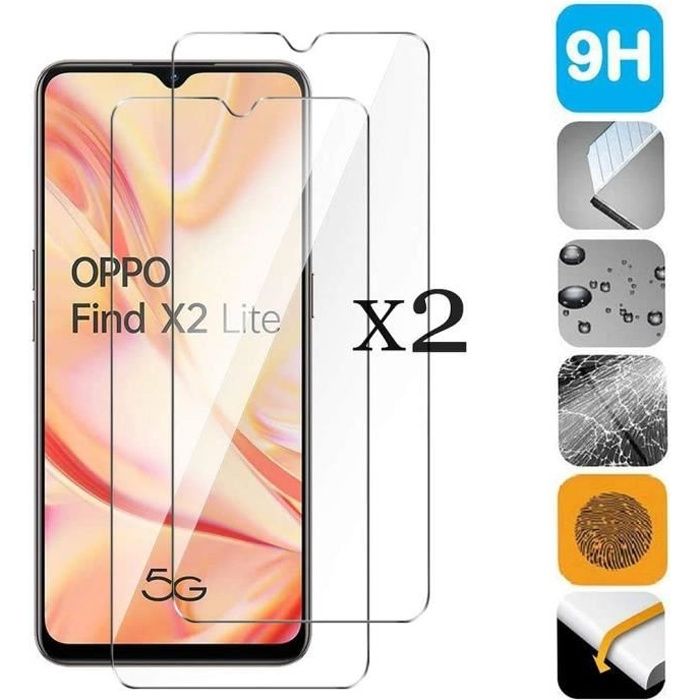 Displayschutzfolie - Oppo - Find X2 Lite - 9H gehärtetes Glas - Ultraslim - 2er-Pack