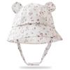 Summer Baby Bunny Ear Sun Hat - Printed Gauze Fisherman Hat for European & American Children