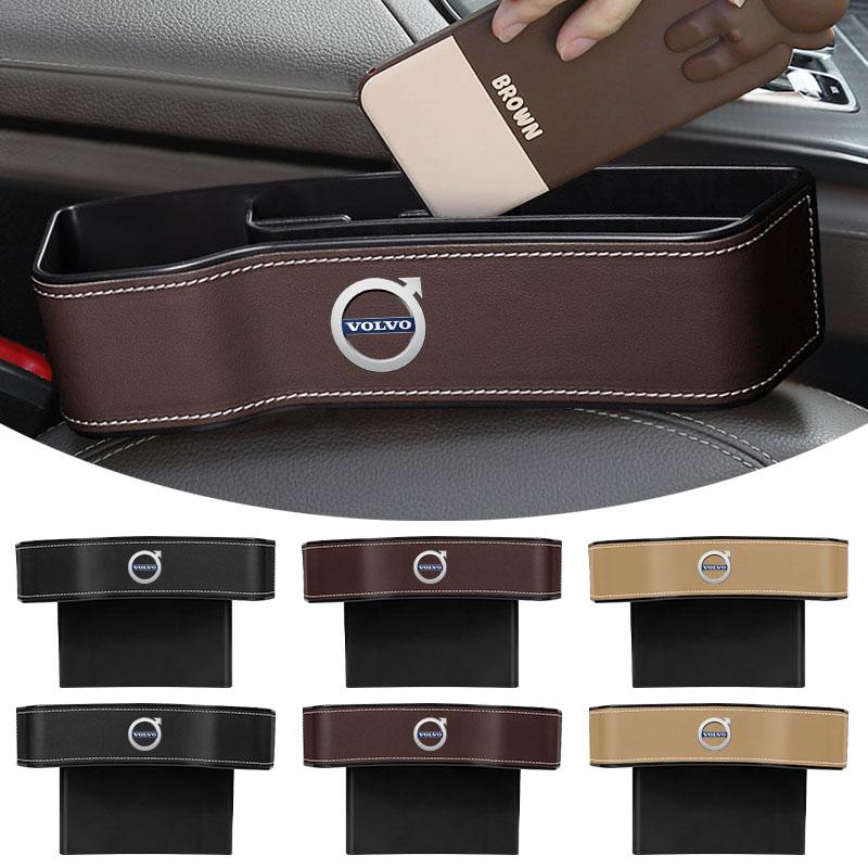 Multifunctional Car Seat Crevice Storage Box Seat Gap Slit Pocket Manager For Volvo 240 C70 S40 S50 S60 S70 S80 S90 V40 V50 V60 V90 XC40 XC60 XC90