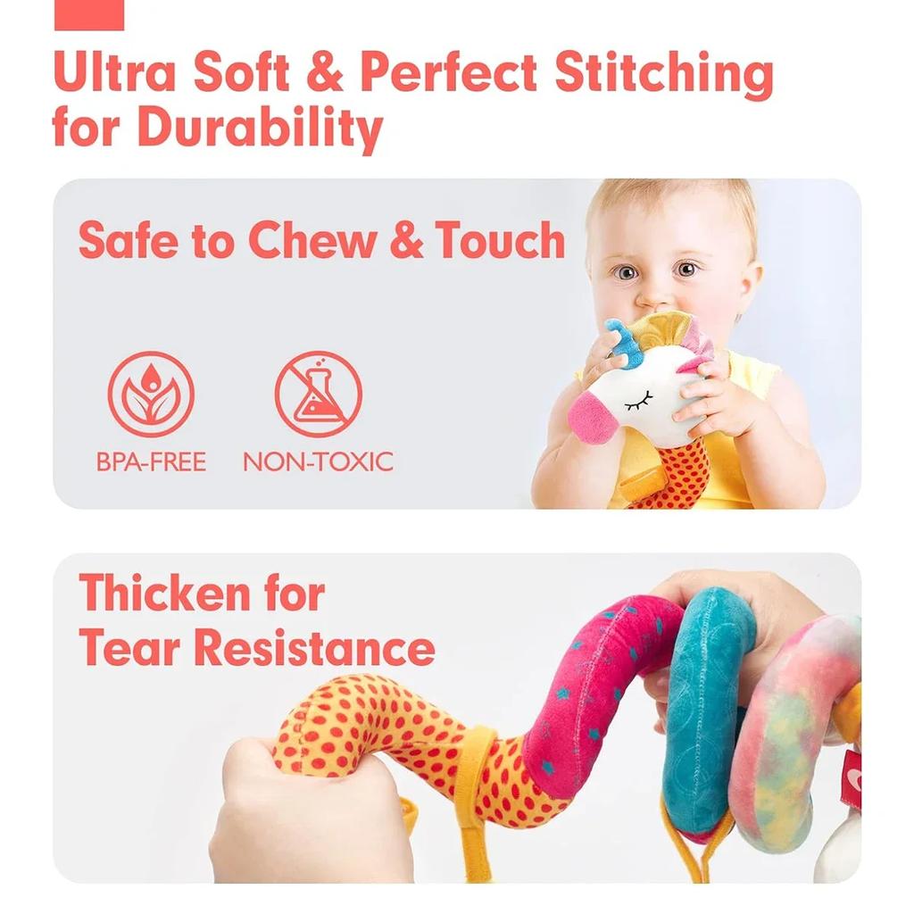 Baby Toys Colored Unicorn 0 12 Months Kids Bed Hanging Safety Seat Toy In Car Newborn Toys Mobile Baby Rattle Bebe Stroller Doll