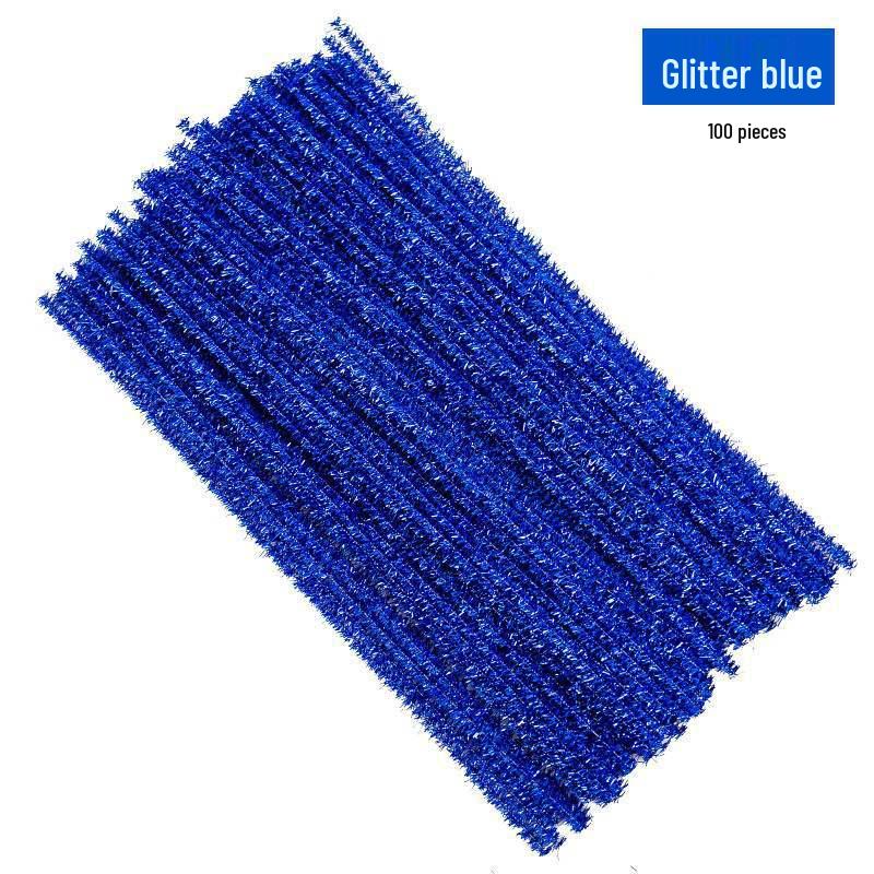 Encrypted Pipe Cleaners: Dense, Thickened 8mm White Strips with Mixed Colors for Handmade DIY Bouquets
