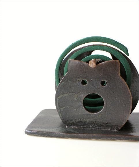 Mosquito Coil Holder, Ceramic, Pig, Seto Ware, Made In Japan