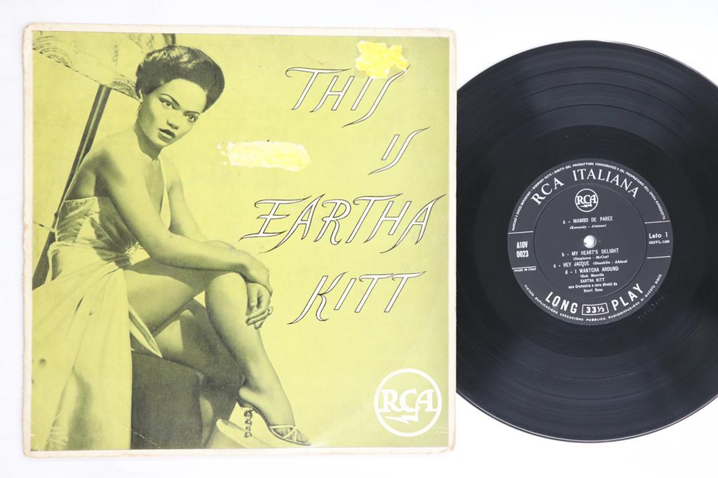 10inch Record EARTHA KITT - This Is Eartha Kitt A10V0023 RCA 1956 Italy Jazz Used