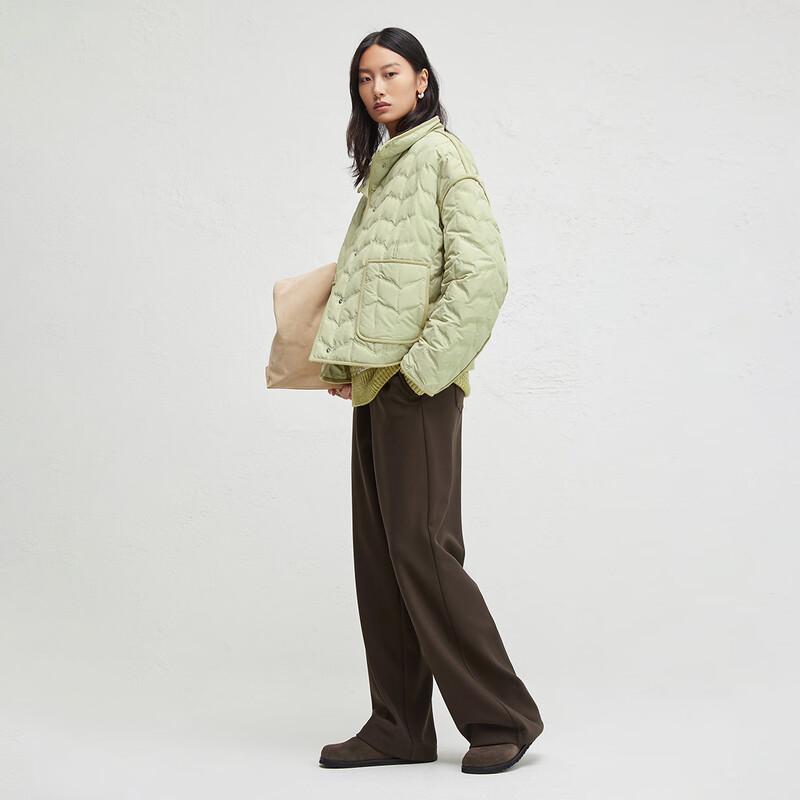 broadcast Drape Straight High-Waist Casual Long Pants