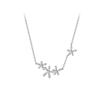 S925 Sterling Silver Flower Necklace for Women: Elegant, Simple, Girly Style with a Unique Design