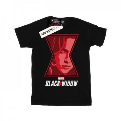 Marvel Mens Black Widow Movie Logo Window T-Shirt