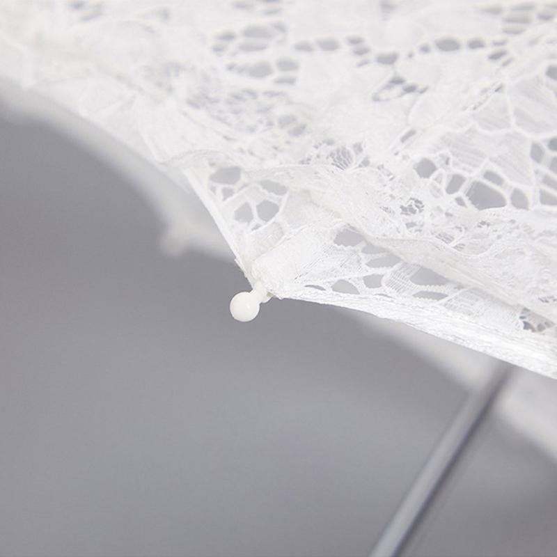 Elegant Lace Parasol for Wedding and Theme Party Dressingup Flower Pattern Craft Umbrella Props Photography Accessories