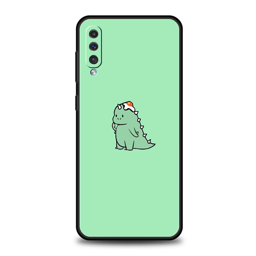 Cute Dinosaur Bear Couple Case For Samsung A15 A13 A51 A71 A41 A31 A21S A03S A05 A12 A32 A52 A22 A23 A25 A33 A53 A73 5G Cover